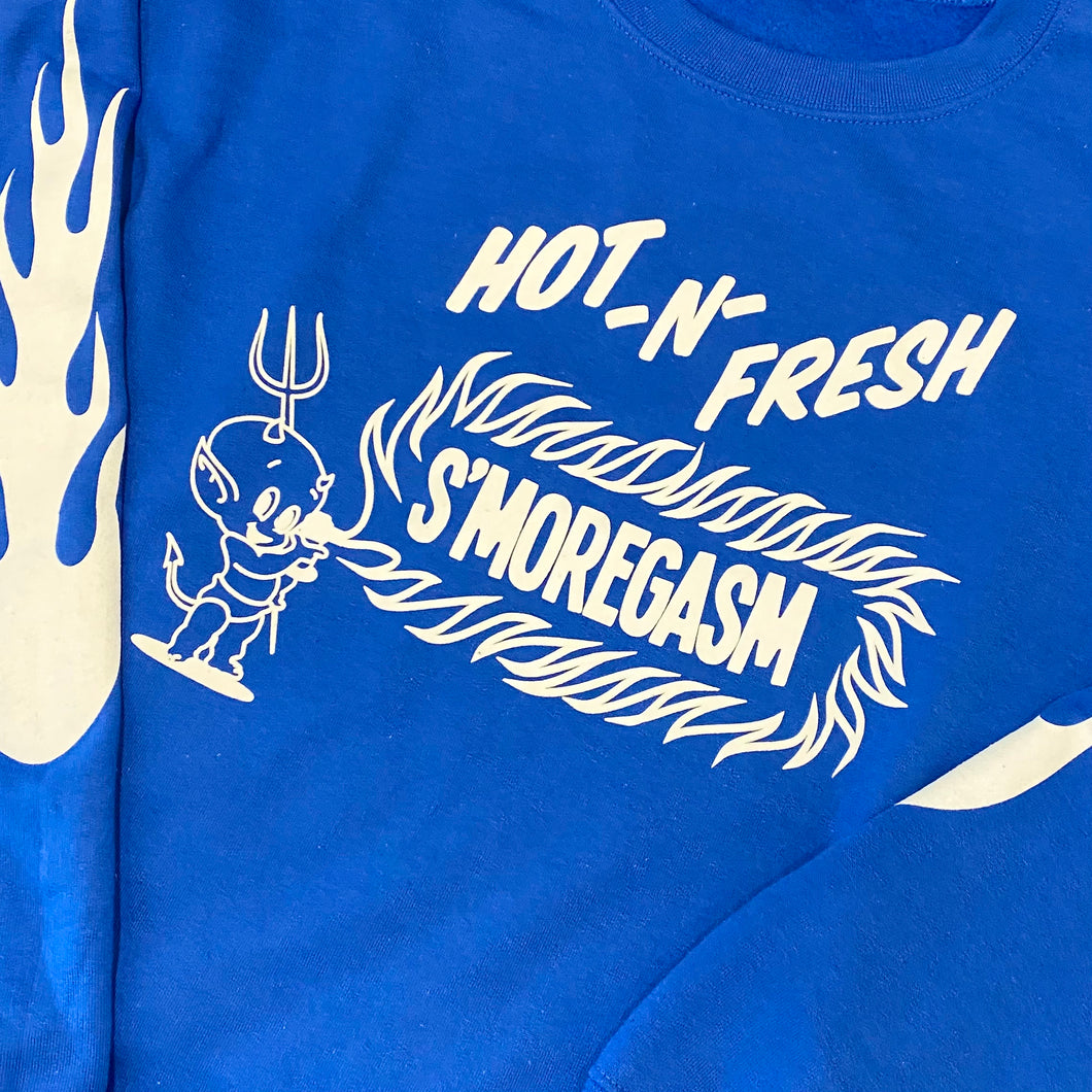 Hot-N-Fresh Crewneck in Royal Blue
